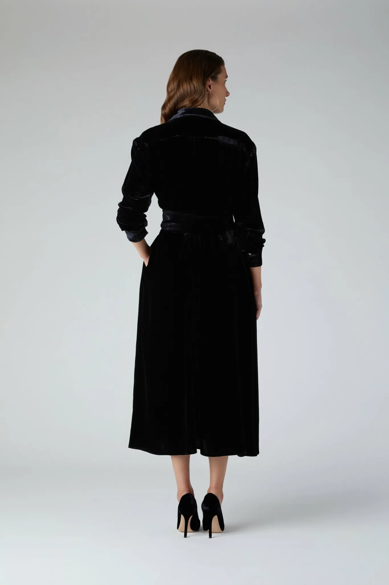 Eve Silk-Blend Velvet Shirt Dress*Jasper Conran Discount