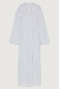 Soft Lightweight Woven Stripe Hooded Robe*Jasper Conran New