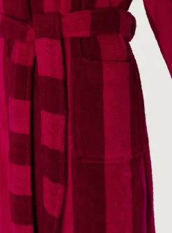 Soft Lightweight Woven Stripe Hooded Robe*Jasper Conran Best Sale